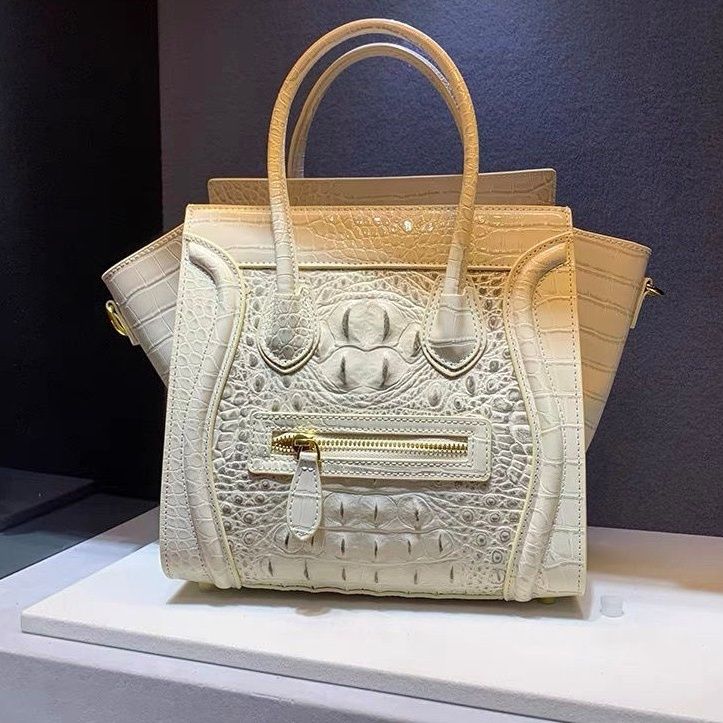 Women Bags Branded Sale - Sac à main Crocodile en cuir