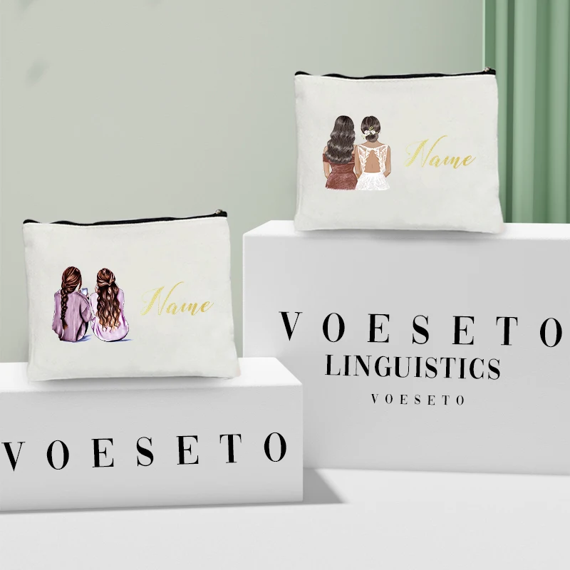 Women Bags Name - Trousse de maquillage personnalisée avec nom