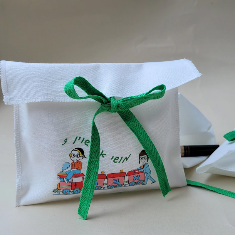 Flap Bag Envelope - Sacs cadeaux enveloppe en toile ruban