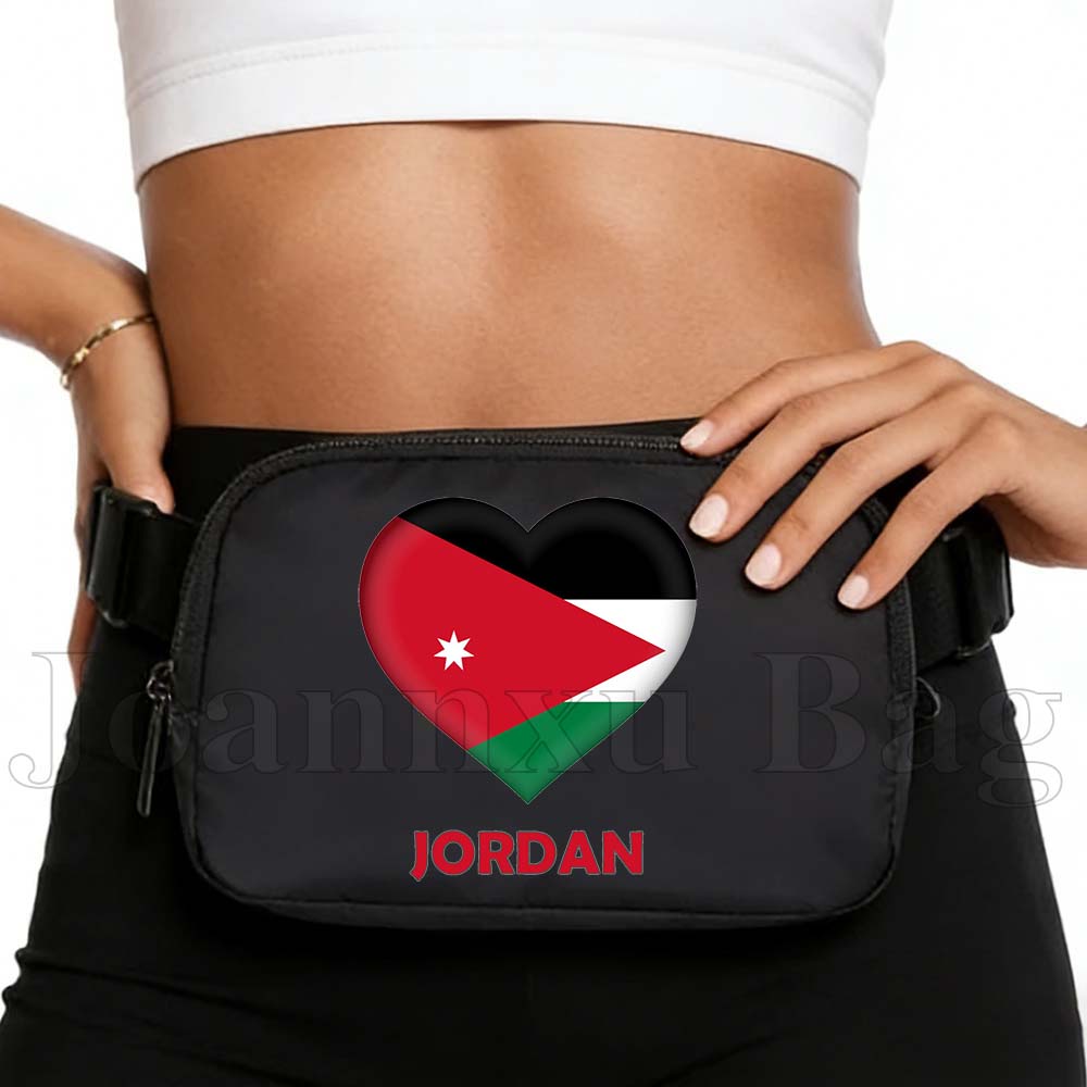 Women Bags Jordan - Sac banane multifonctionnel Jordan Heart Flag