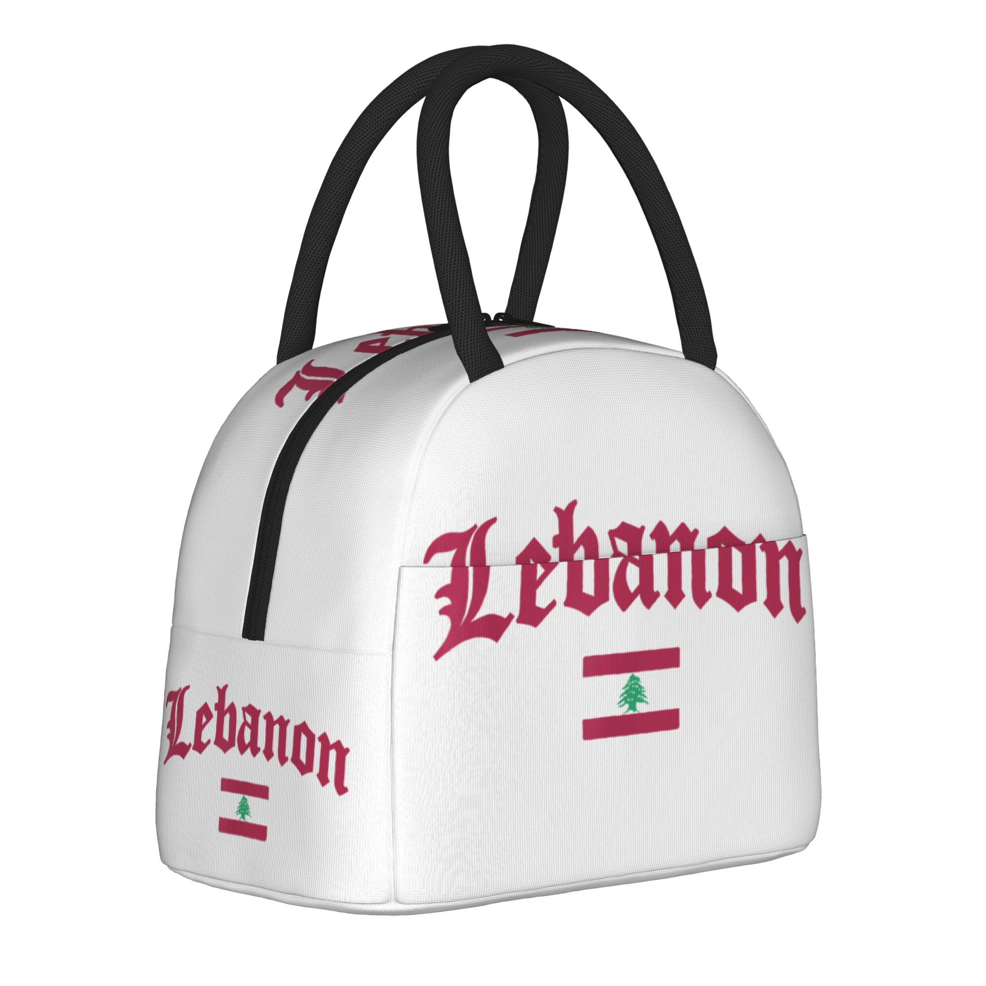 Women Bags Lebanon - Sac à déjeuner isotherme avec drapeau