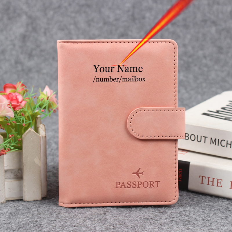 Women Bags Name - Bouton magnétique couverture de passeport personnaliser