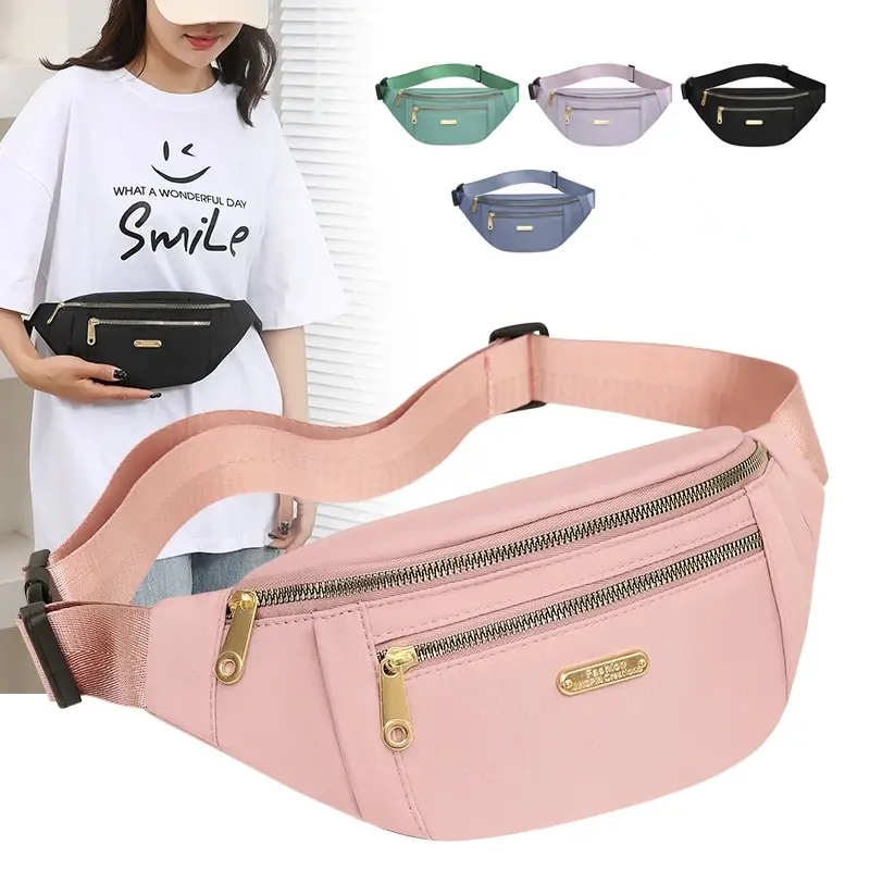 Women'S Bum Bags - Sac banane avec fermeture éclair pour