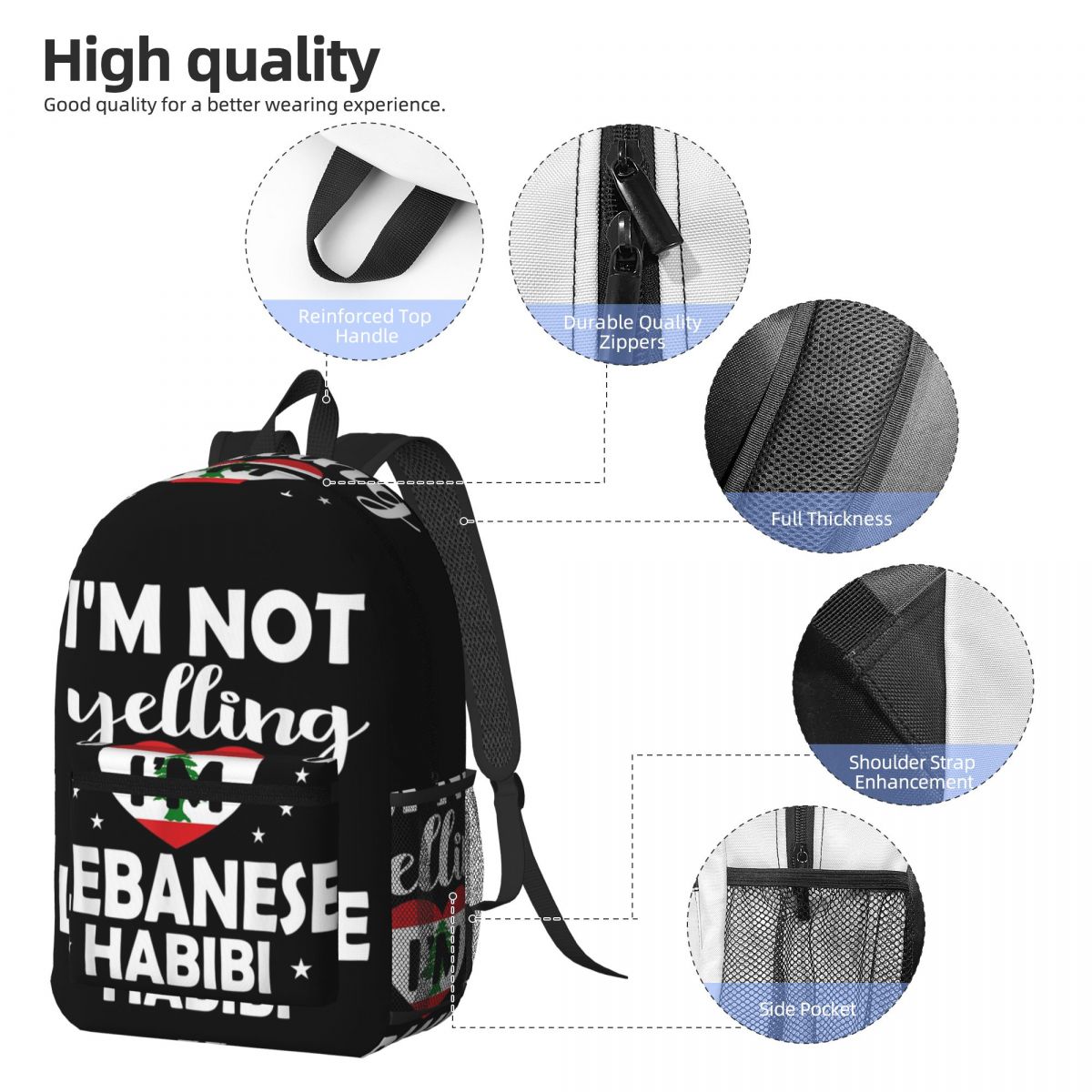 Sac à dos libanais avec drapea - Women Bags Lebanon avis et prix