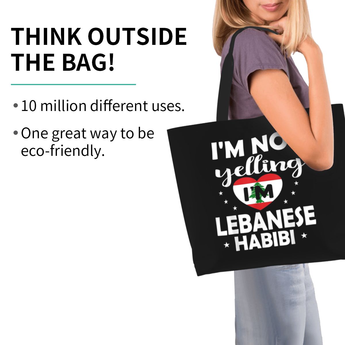 Sac fourre-tout en toile grand - Women Bags Lebanon avis et prix