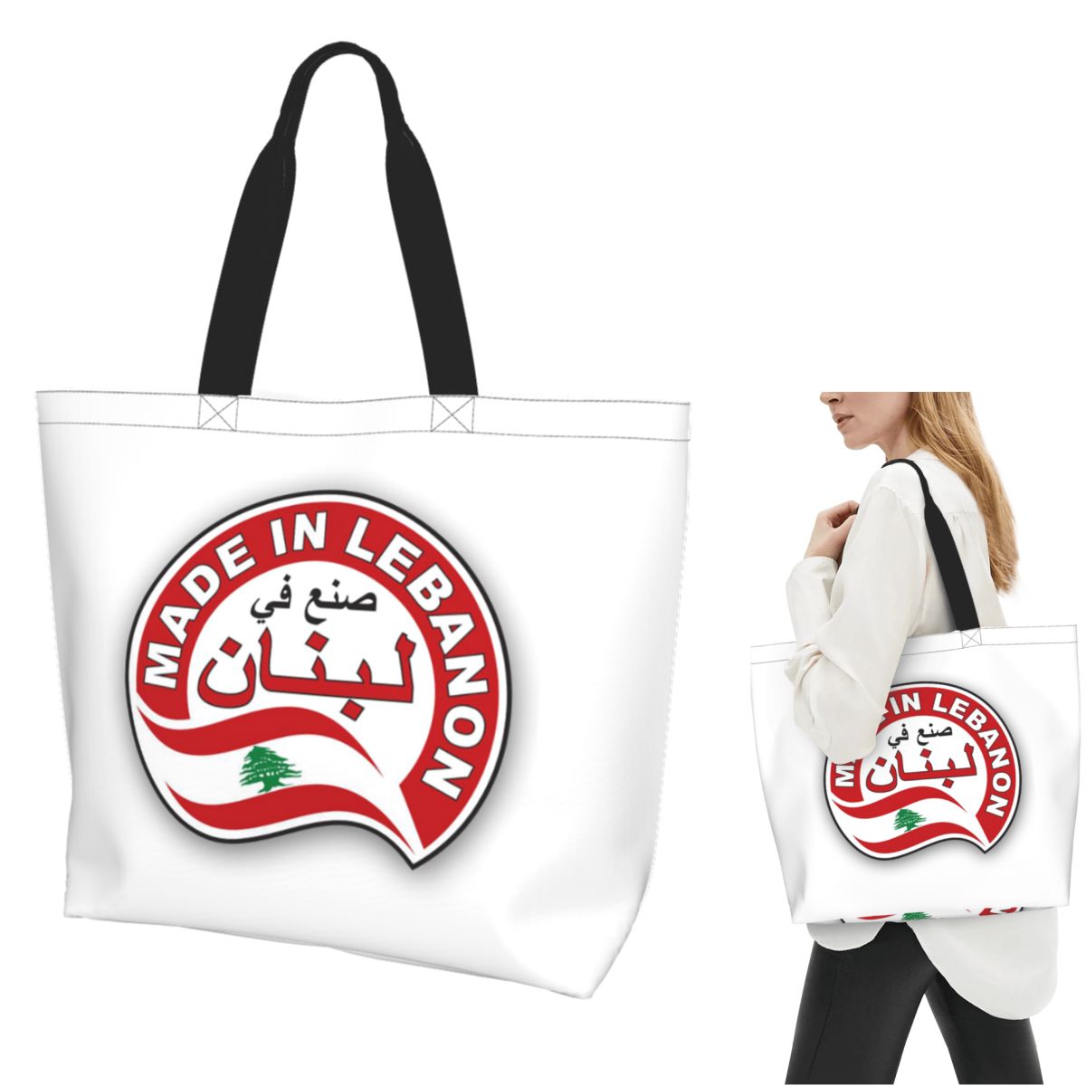Sac fourre-tout en toile avec  - Women Bags Lebanon avis et prix