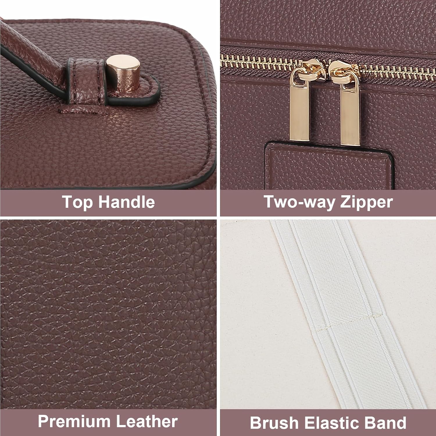 Trousse de Maquillage en Cuir  - Women Vanity Bags avis et prix