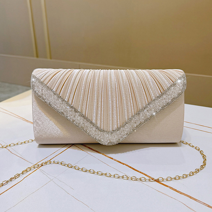 Mode Satin plissé pochette sac - Flap Bag Envelope avis et prix