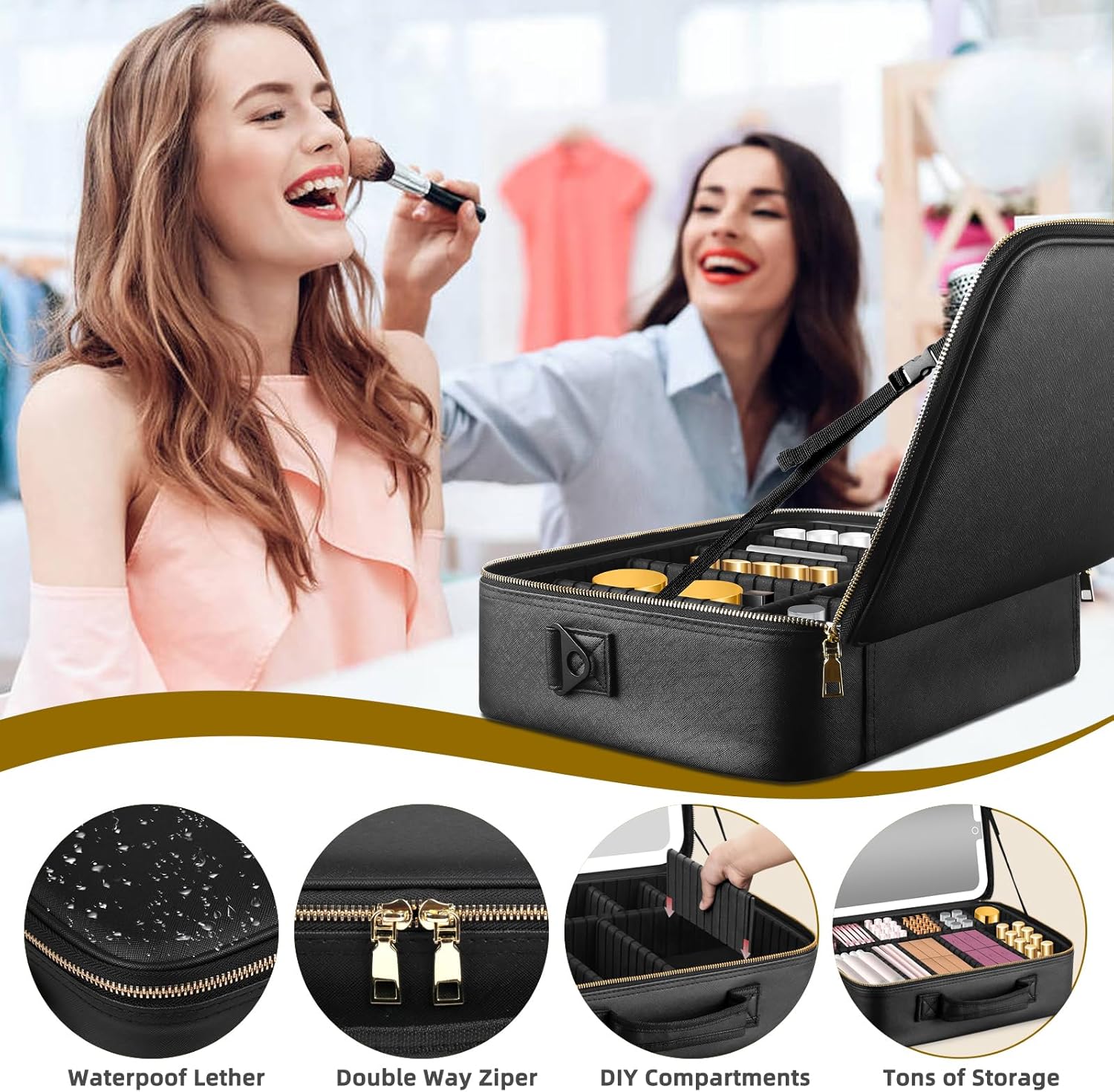 Trousse de maquillage de voyag - Women Vanity Bags avis et prix