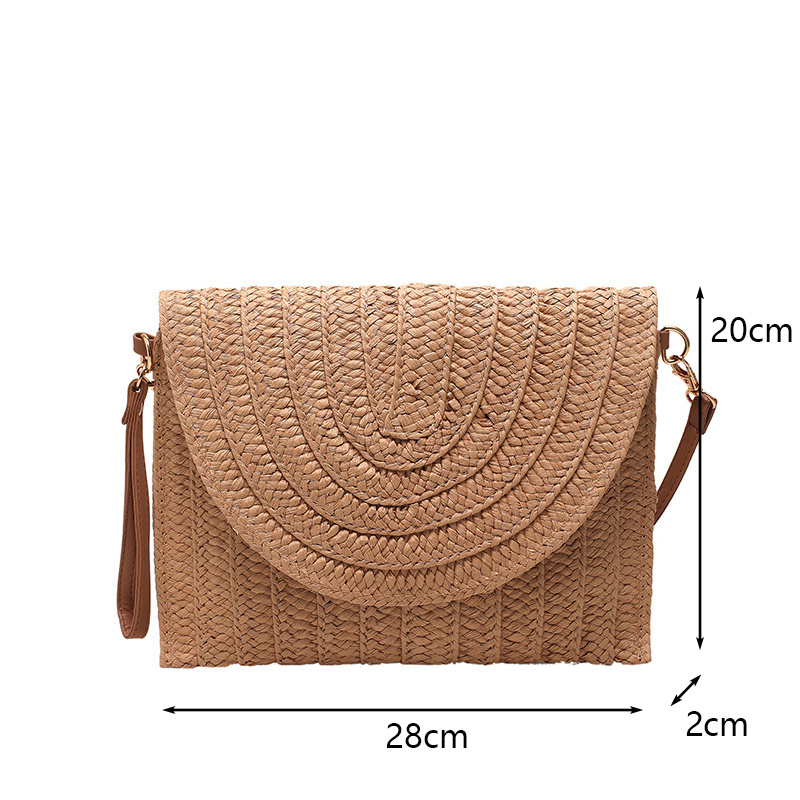 Sac à bandoulière en paille tr - Flap Bag Envelope avis et prix