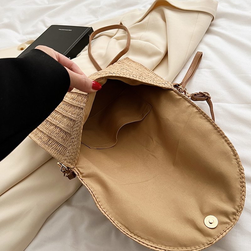 Sac à bandoulière en paille tr - Flap Bag Envelope avis et prix