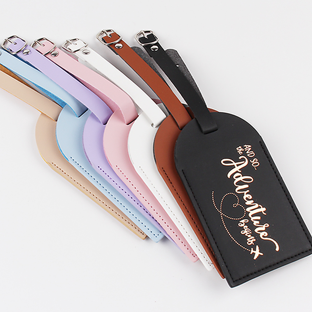 Étiquette de bagage en cuir PU - Women Bags Name avis et prix